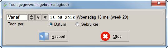 Gegevens gebruikerslogboek