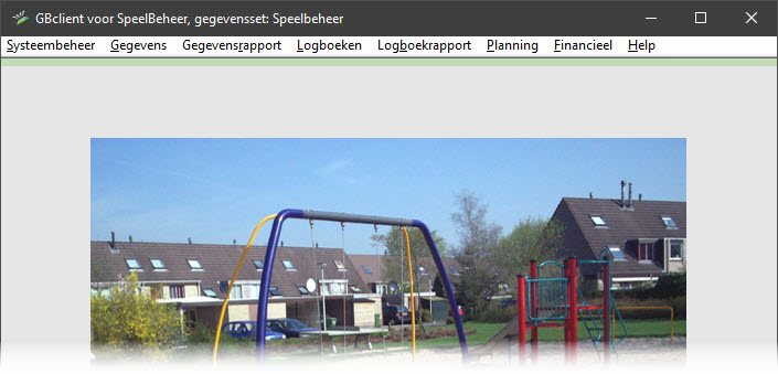 Beginscherm Speelbeheer