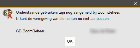 Er wordt een lijst van ingelogde gebruikers getoond. Het is mogelijk dat dit nog openstaande sessies zijn die afgebroken zijn (bijvoorbeeld door een crash of verlies van de internetverbinding)